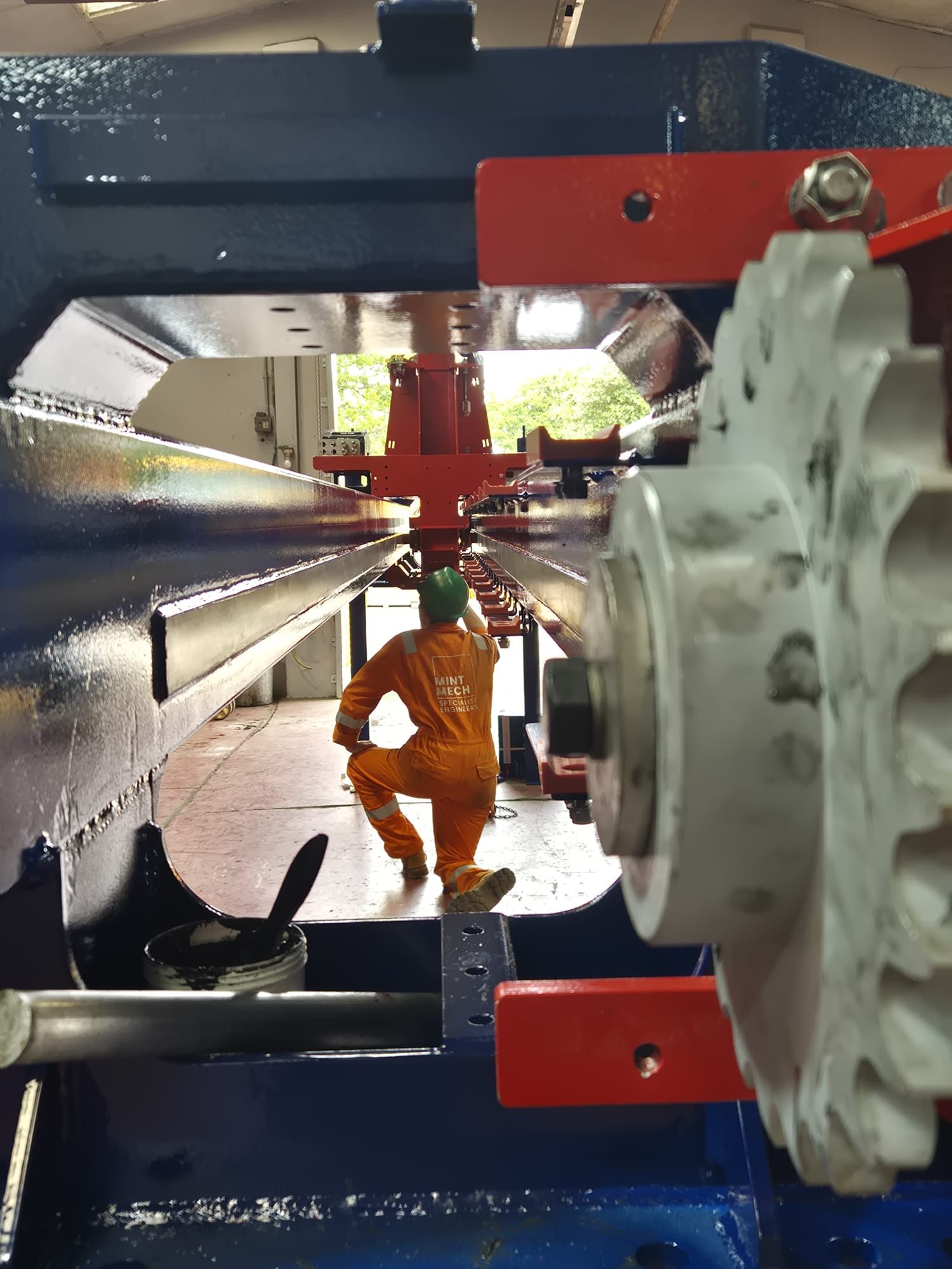 Rotary drive and gearbox assembly